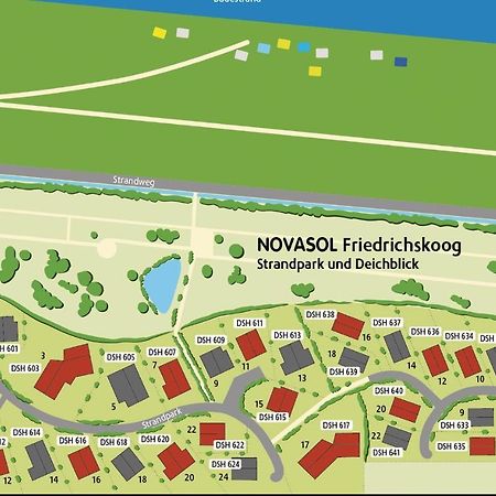 Friedrichskoog-Deichblick 5 Villa Buitenkant foto